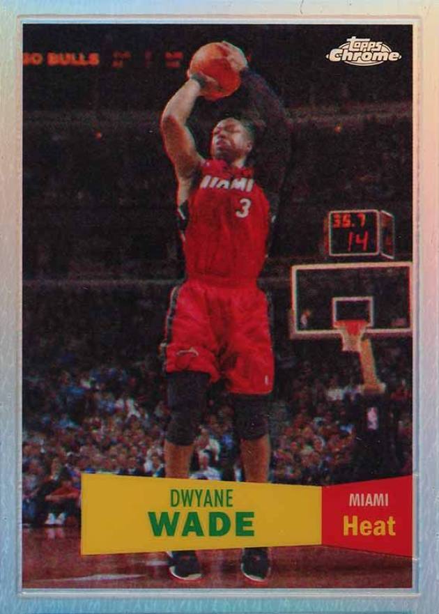 2007 Topps Chrome Dwyane Wade #3 Basketball Card