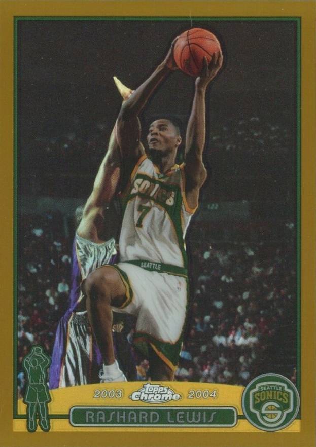 2003 Topps Chrome Rashard Lewis #109 Basketball Card