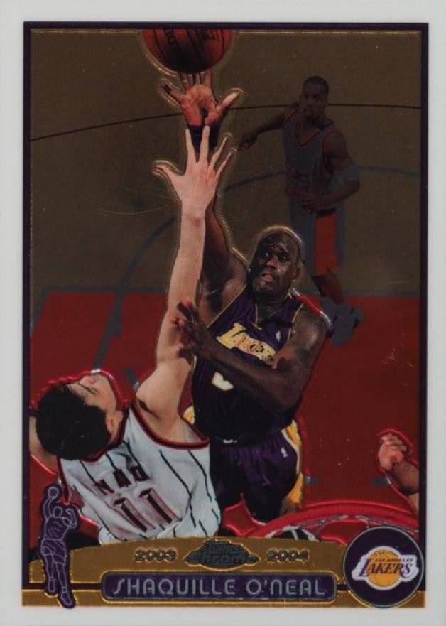 2003 Topps Chrome Shaquille O'Neal #34 Basketball Card