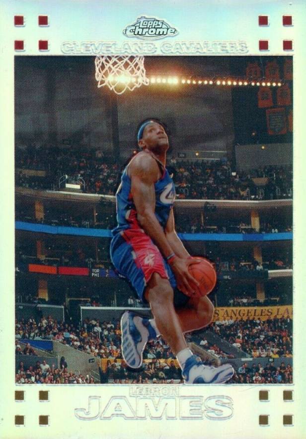 2007 Topps Chrome LeBron James #23 Basketball Card