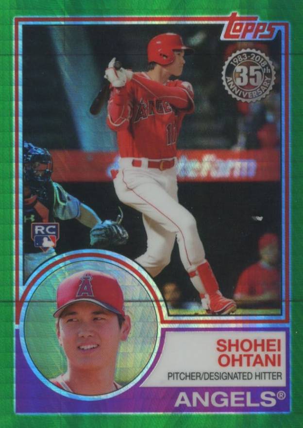 2018 Topps Silver Pack 1983 Chrome Promo Shohei Ohtani #145 Baseball Card