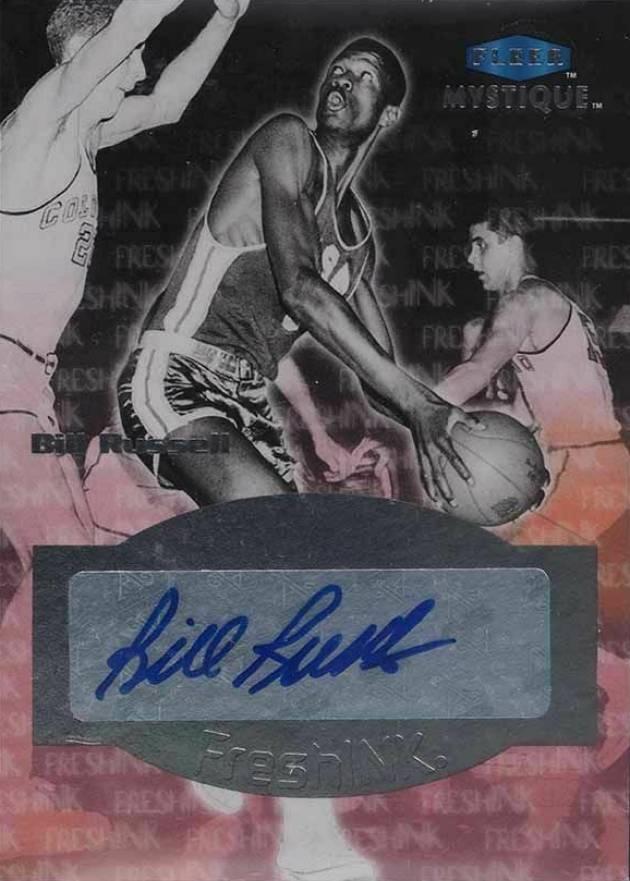 2012 Fleer Retro Mystique Fresh Ink Autographs Bill Russell #BR Basketball Card