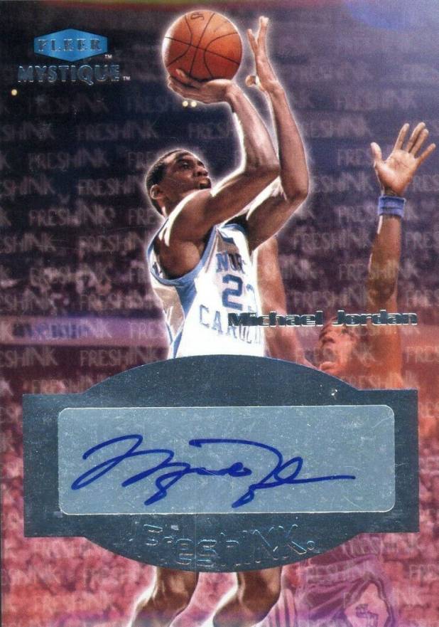 2012 Fleer Retro Mystique Fresh Ink Autographs Michael Jordan #MJ Basketball Card