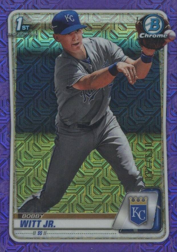 2020 Bowman Chrome Mega Box Bobby Witt Jr. #BCP25 Baseball Card