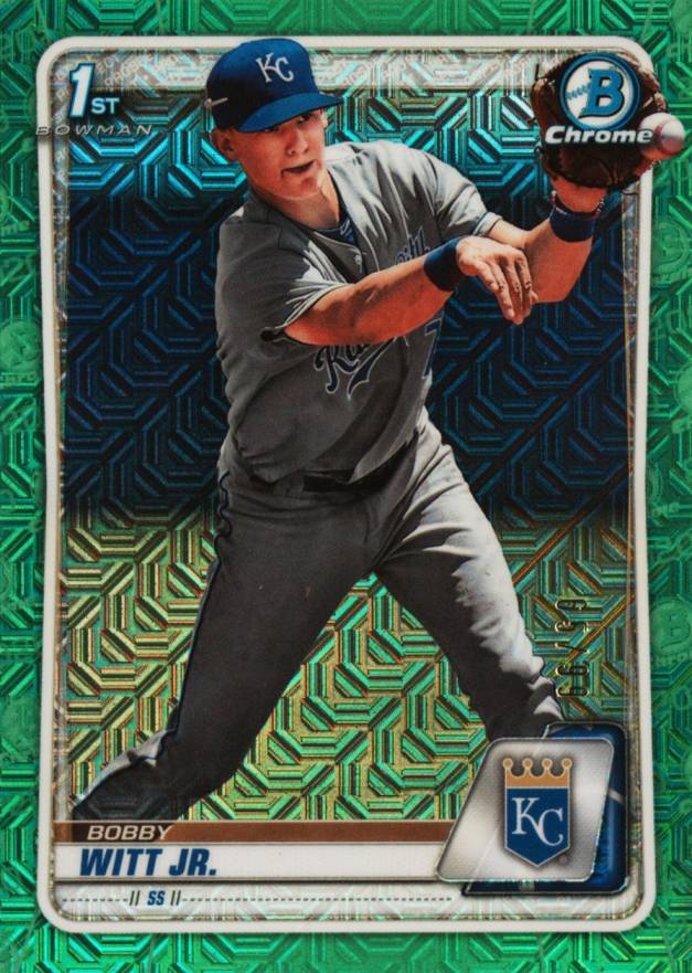 2020 Bowman Chrome Mega Box Bobby Witt Jr. #BCP25 Baseball Card