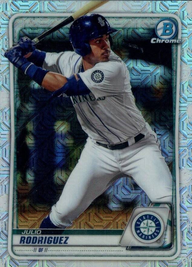 2020 Bowman Chrome Mega Box Julio Rodriguez #BCP19 Baseball Card