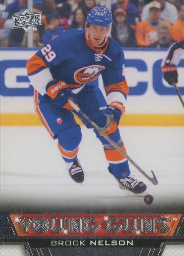 2013 Upper Deck Brock Nelson #204 Hockey Card