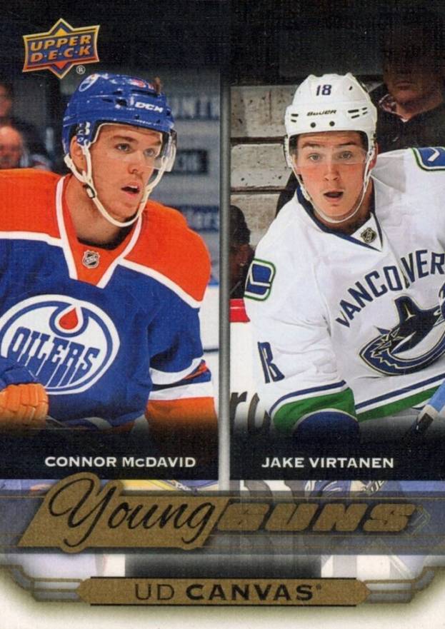 2015 Upper Deck Canvas Connor McDavid/Jake Virtanen #C240 Hockey Card