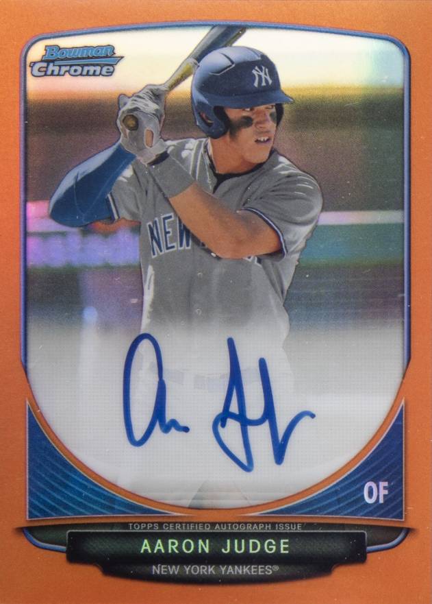 2013 Bowman Chrome Draft Picks & Prospects Autographs Aaron Judge #BCAAJ Baseball Card