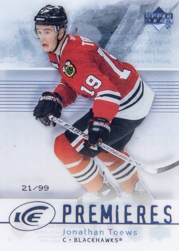 2007 Upper Deck Ice Jonathan Toews #212 Hockey Card