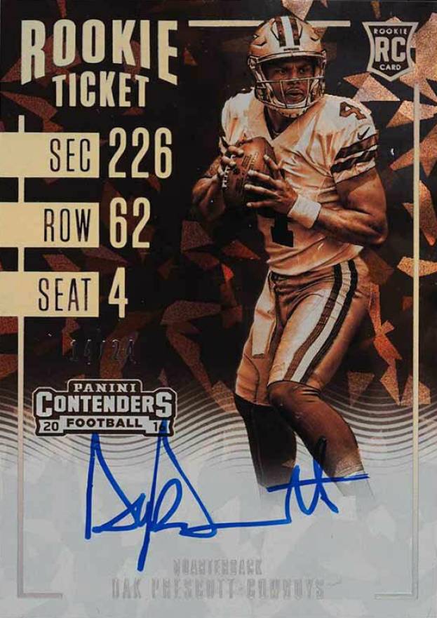 2016 Panini Contenders Dak Prescott #307 Football Card