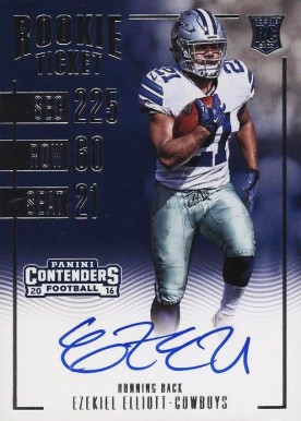 2016 Panini Contenders Ezekiel Elliott #310 Football Card