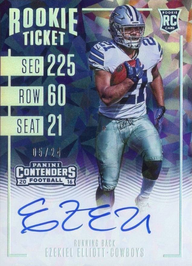 2016 Panini Contenders Ezekiel Elliott #310 Football Card