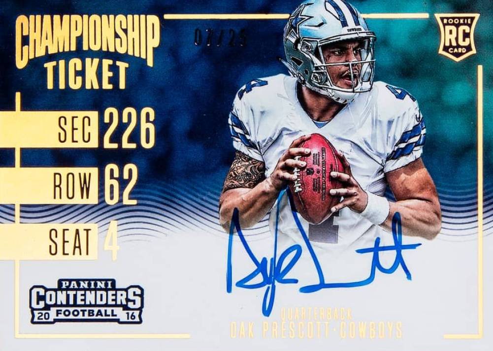 2016 Panini Contenders Dak Prescott #347 Football Card