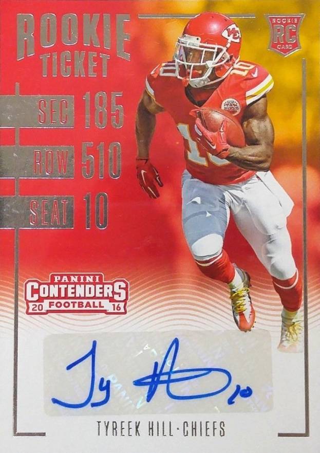 2016 Panini Contenders Tyreek Hill #232 Football Card