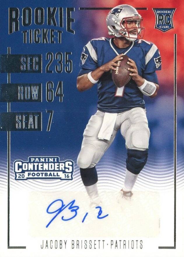 2016 Panini Contenders Jacoby Brissett #147 Football Card