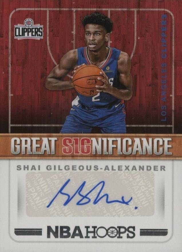 2018 Panini Hoops Great Significance Autographs Shai Gilgeous-Alexander #GS-SGA Basketball Card