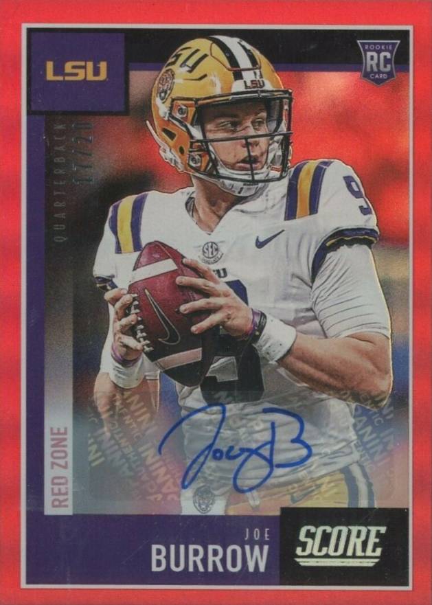 2020 Panini Score Joe Burrow #360 Football Card