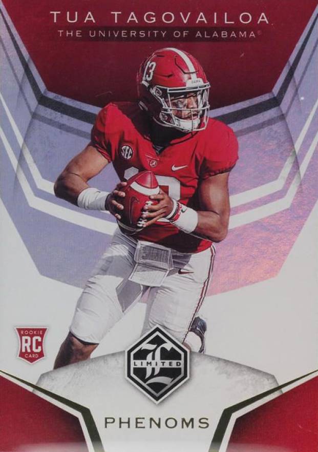 2020 Panini Chronicles Draft Picks Limited Phenoms Tua Tagovailoa #3 Football Card