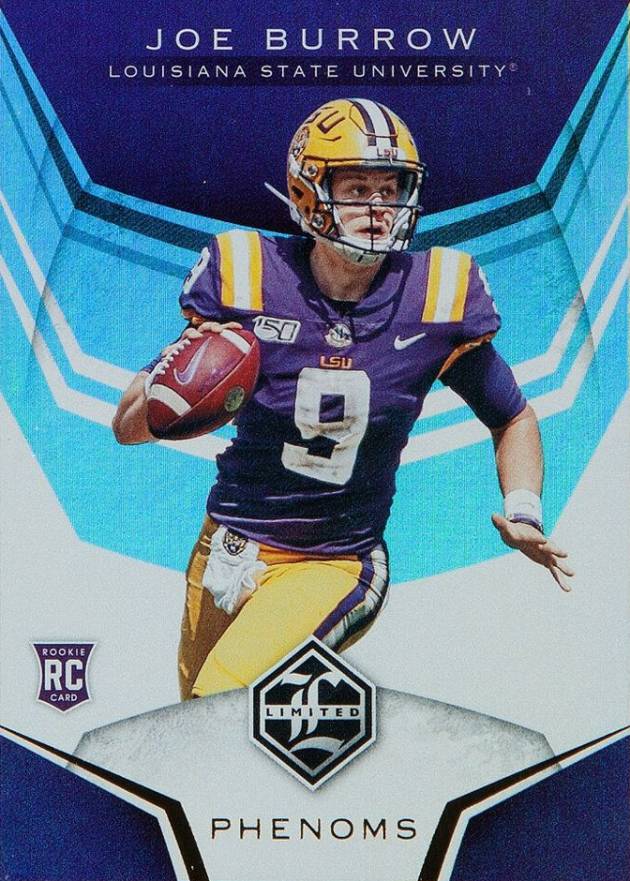 2020 Panini Chronicles Draft Picks Limited Phenoms Joe Burrow #1 Football Card