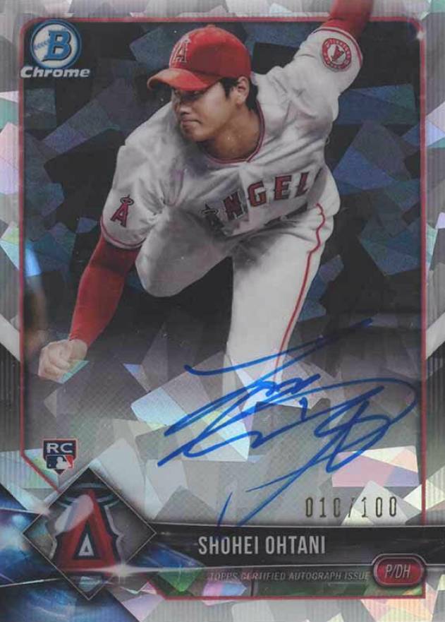 2018 Bowman Rookie Autographs Chrome Shohei Ohtani #SO Baseball Card