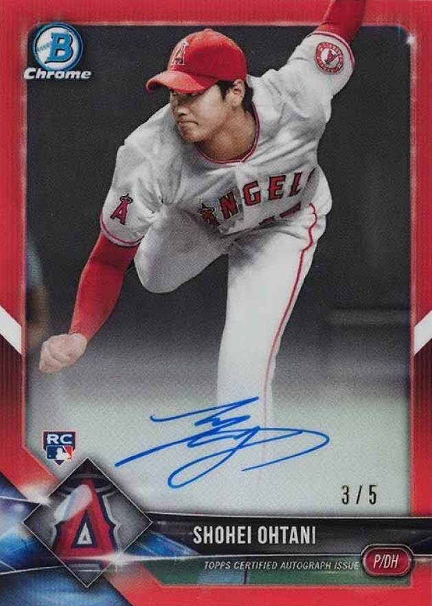 2018 Bowman Rookie Autographs Chrome Shohei Ohtani #SO Baseball Card