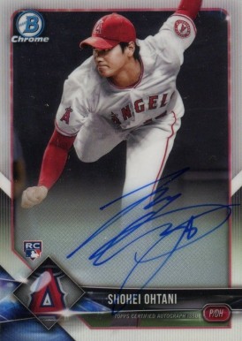 2018 Bowman Rookie Autographs Chrome Shohei Ohtani #SO Baseball Card