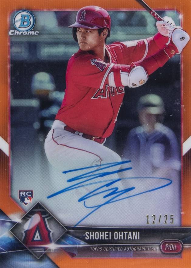 2018 Bowman Chrome Rookie Autograph Shohei Ohtani #BCRASO Baseball Card