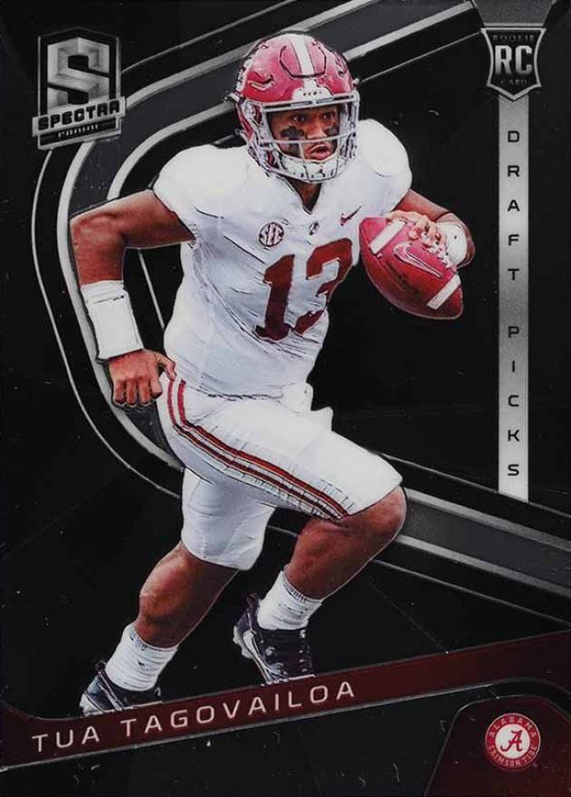 2020 Panini Chronicles Draft Picks Spectra Tua Tagovailoa #3 Football Card