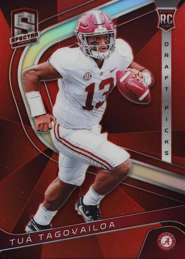 2020 Panini Chronicles Draft Picks Spectra Tua Tagovailoa #3 Football Card