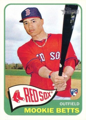 2014 Topps Heritage  Mookie Betts #H558 Baseball Card