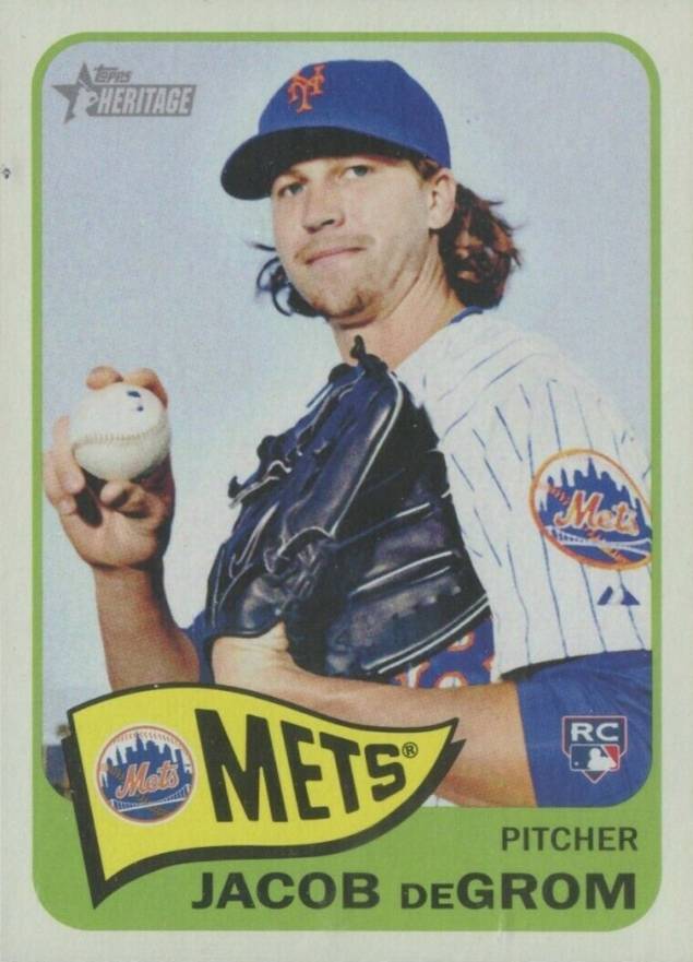 2014 Topps Heritage  Jacob DeGrom #H549 Baseball Card