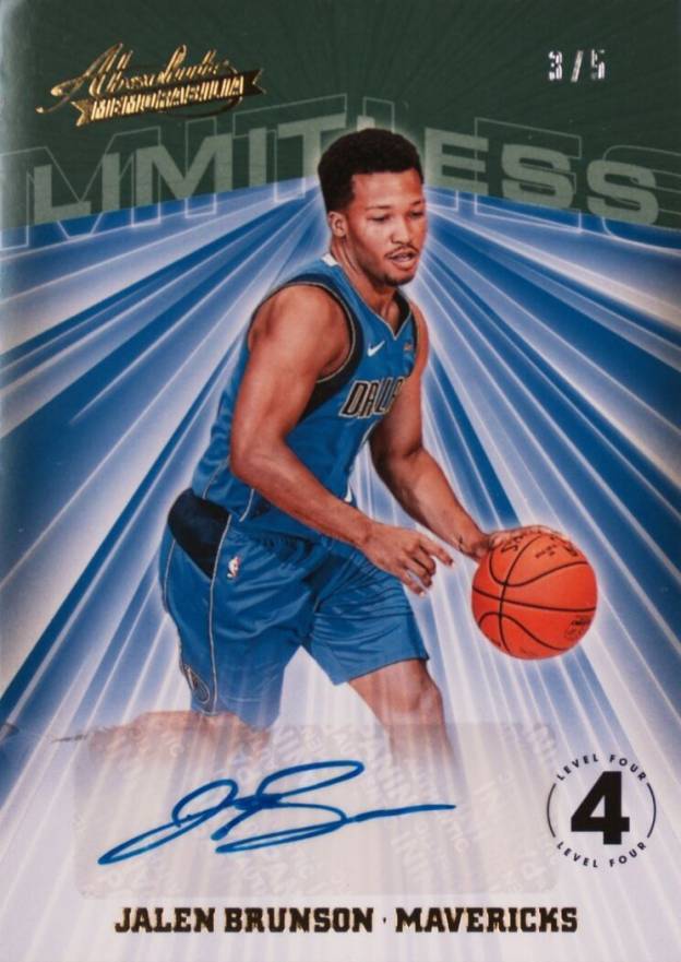 2018 Absolute Memorabilia Limitless Signatures Jalen Brunson #JBR Basketball Card