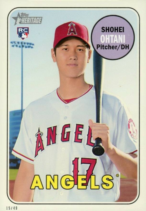 2018 Topps Heritage  Shohei Ohtani #600 Baseball Card