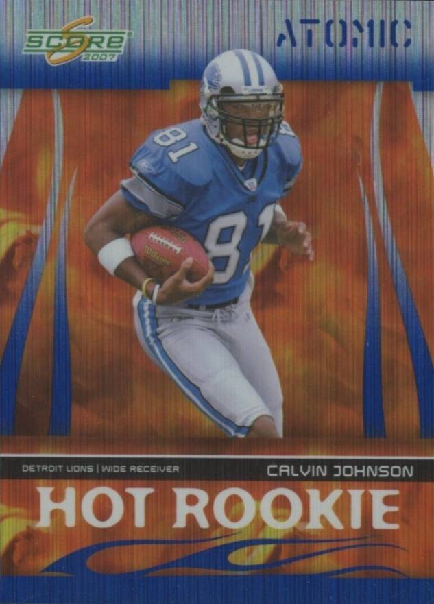 2007 Score Hot Rookie Calvin Johnson #HR-5 Football Card