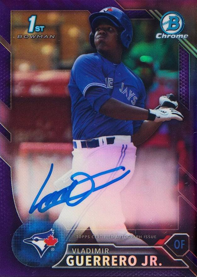 2016 Bowman Chrome Prospects Autographs Vladimir Guerrero Jr. #VG Baseball Card