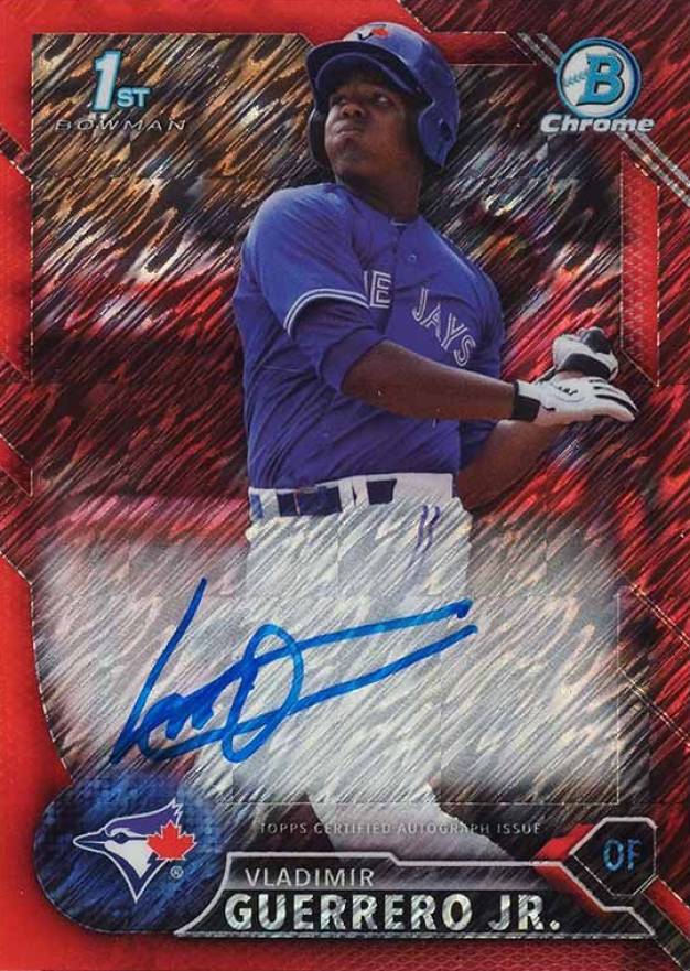 2016 Bowman Chrome Prospects Autographs Vladimir Guerrero Jr. #VG Baseball Card