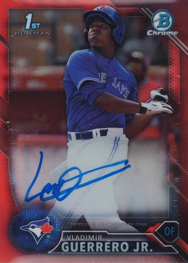 2016 Bowman Chrome Prospects Autographs Vladimir Guerrero Jr. #VG Baseball Card