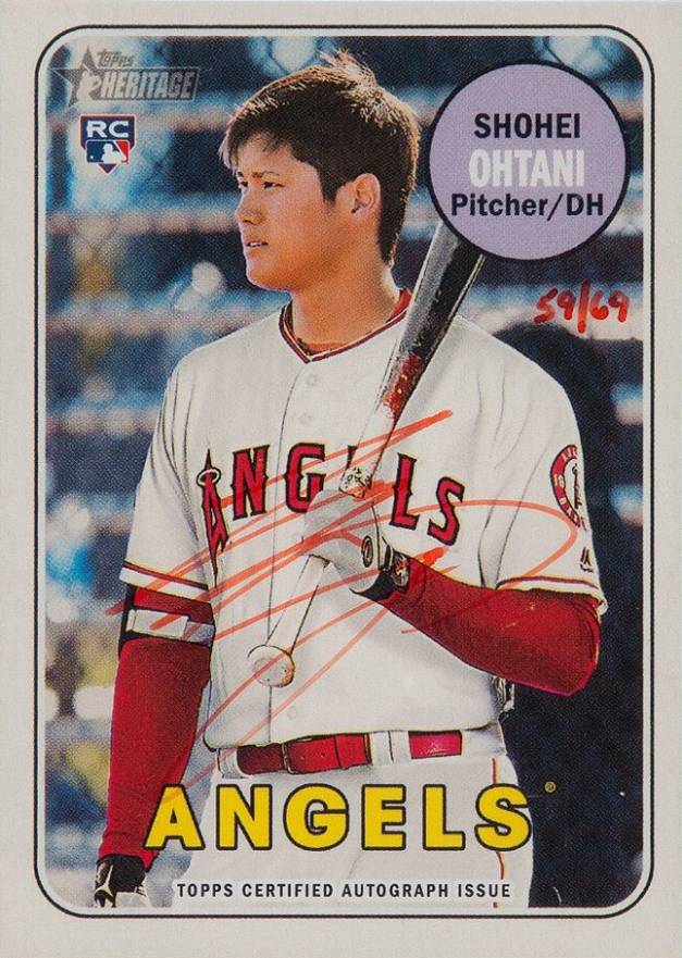 2018 Topps Heritage Real One Autographs Shohei Ohtani #SO Baseball Card