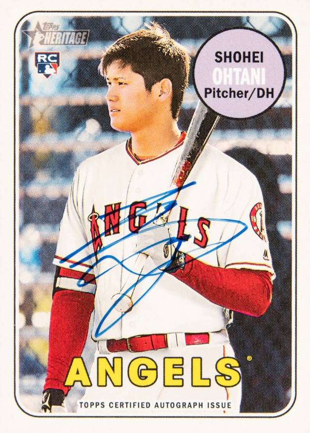 2018 Topps Heritage Real One Autographs Shohei Ohtani #SO Baseball Card