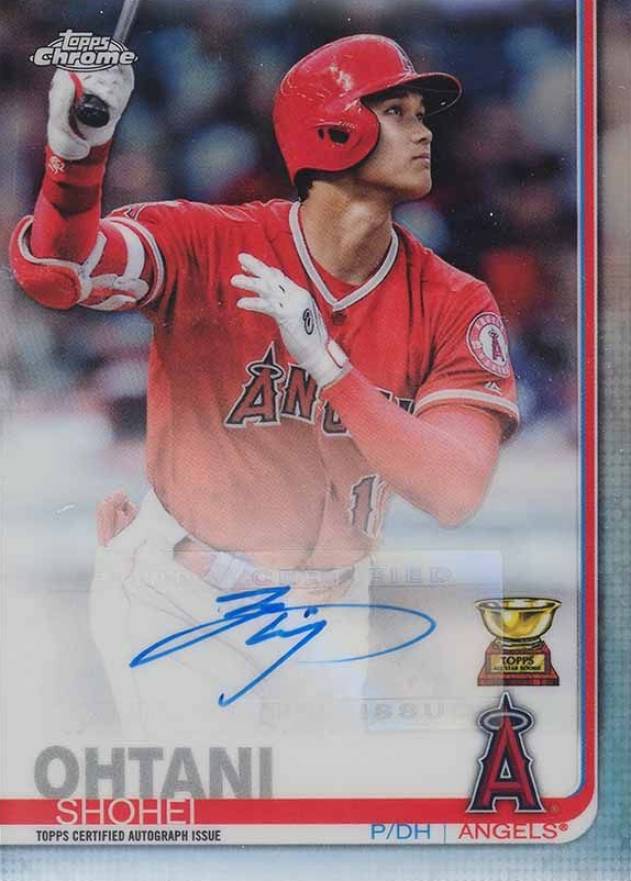 2019 Topps Chrome Update Autographs Shohei Ohtani #SO Baseball Card