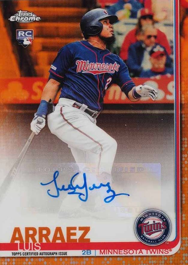 2019 Topps Chrome Update Autographs Luis Arraez #LA Baseball Card