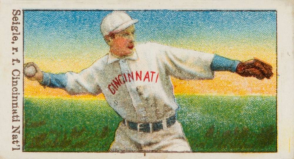 1909 Dockman & Sons Seigle, r. f. Cincinnati Nat'l # Baseball Card