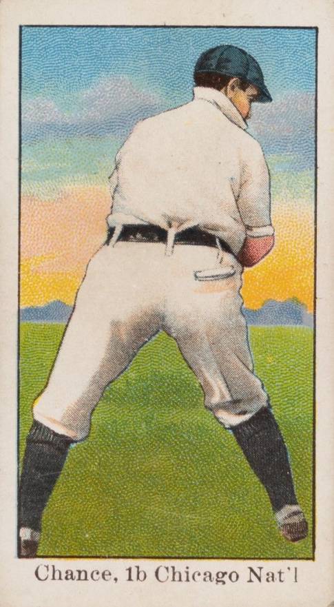 1909 Dockman & Sons Chance, 1b. Chicago Nat'l. # Baseball Card