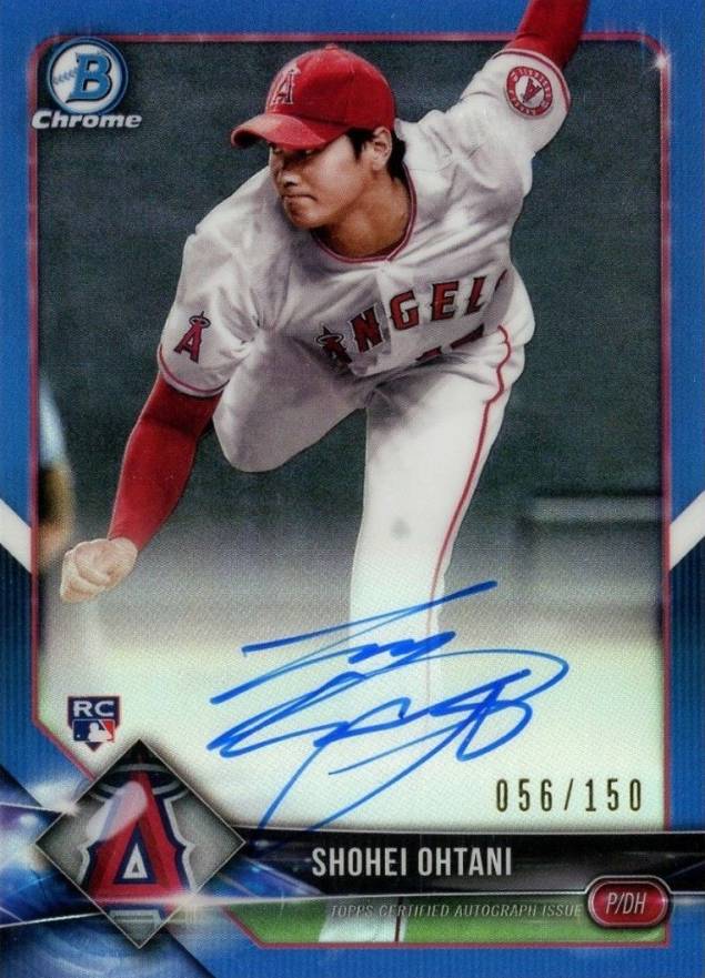 2018 Bowman Rookie Autographs Chrome Shohei Ohtani #SO Baseball Card