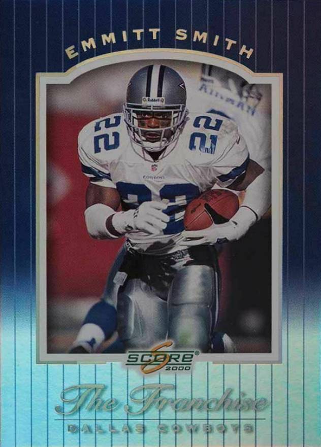 2000 Score Franchise Emmitt Smith #F1 Football Card