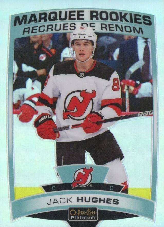 2019 O-Pee-Chee Platinum Jack Hughes #200 Hockey Card