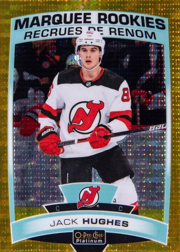 2019 O-Pee-Chee Platinum Jack Hughes #200 Hockey Card