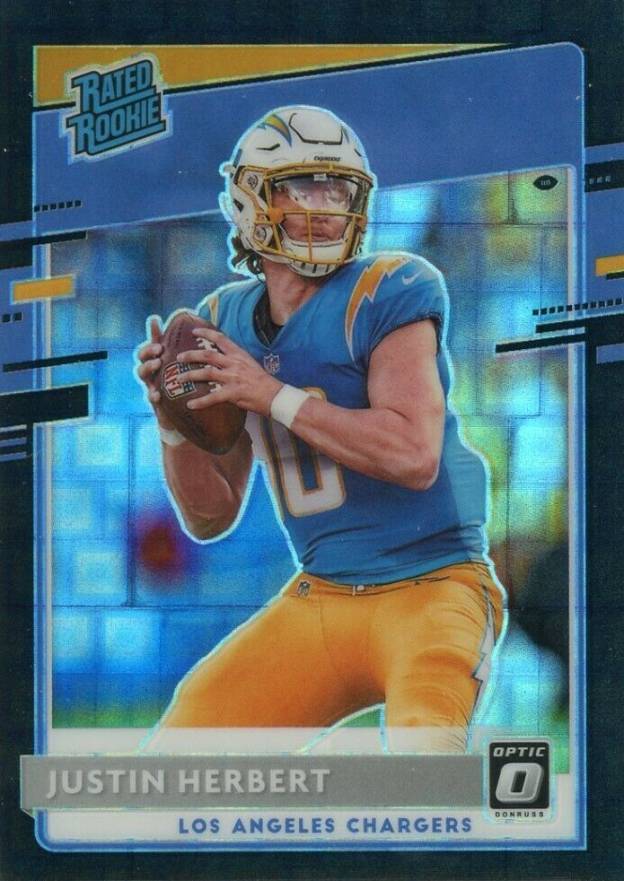 2020 Panini Donruss Optic Justin Herbert #153 Football Card