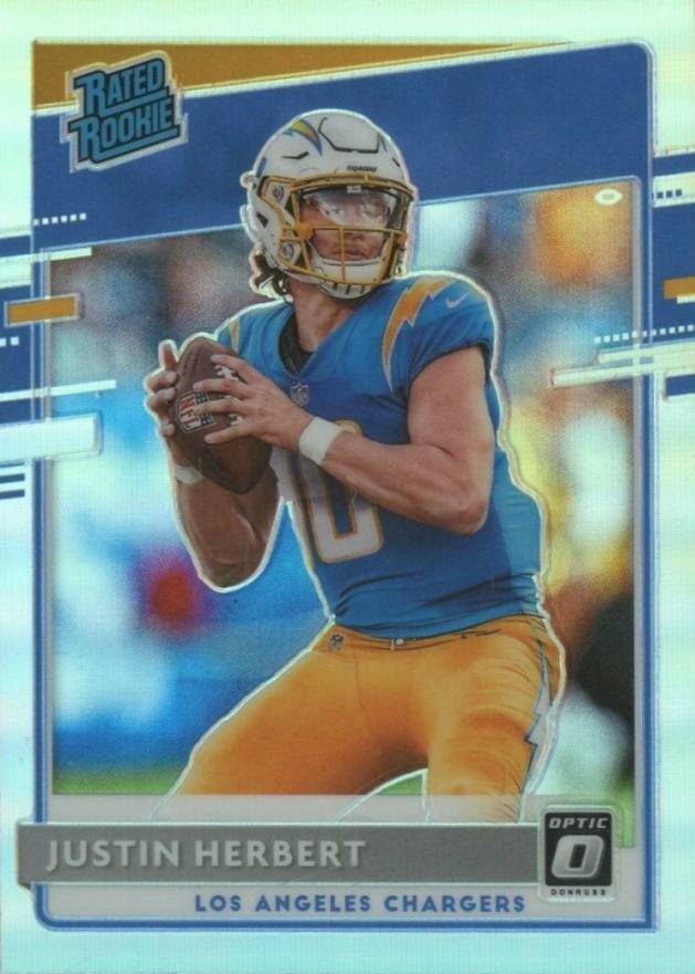 2020 Panini Donruss Optic Justin Herbert #153 Football Card